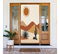 Decorazioni per porte - Simpatica stampa con cactus n. 84 striscioni per porte anteriori primaverili ed estive, per autunno e inverno, da appendere, per esterni e interni, 1,8 x 0,9 m