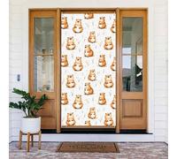Decorazioni per porte - Simpatica stampa topo autunno inverno banner per porta anteriore, copertura per cartello primaverile estivo da appendere per esterni e interni ed esterni, decorazione da parete