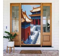 Decorazioni per porte - Stampa architettonica luminosa n. 49 striscioni per porta primaverile estate per davanti, cartello autunnale invernale da appendere per esterni e interni, decorazione da parete