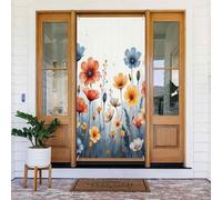 Decorazioni per porte - Stampa astratta con fiori n. 32 striscioni per porta primaverile estate per davanti, cartello autunnale invernale, sfondo da appendere per esterni e interni, decorazione da