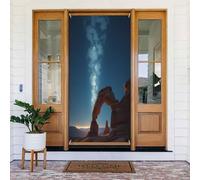 Decorazioni per porte - Stampa astratta della galassia del deserto n. 26 striscioni per porte autunnali e invernali, per la primavera e l'estate, sfondo da appendere per esterni e interni, decorazione