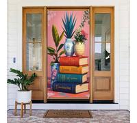 Decorazioni per porte - Stampa botanica moderna n. 69 striscioni per porte primaverili ed estive, per la parte anteriore, per autunno e inverno, da appendere, per esterni e interni, decorazione da