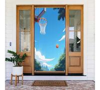 Decorazioni per porte - Stampa brillante con pallacanestro n. 13, striscioni per porte autunnali e invernali, per la primavera e l'estate, sfondo da appendere per esterni e interni, decorazione da