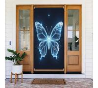 Decorazioni per porte - Stampa classica a farfalla n. 115 striscioni per porte autunnali e invernali, per la primavera e l'estate, sfondo da appendere per esterni e interni, decorazione da parete, 1,8