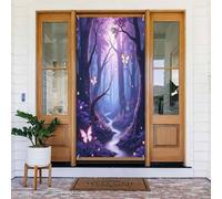 Decorazioni per porte - Stampa classica a farfalla n. 442 striscioni per porte per primavera estate per davanti, autunno inverno, cartello da appendere per esterni e interni, decorazione da parete