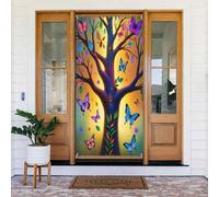 Decorazioni per porte - Stampa classica a farfalla n. 804 striscioni per porte per primavera estate per davanti, cartello autunnale invernale da appendere per esterni e interni, decorazione da parete