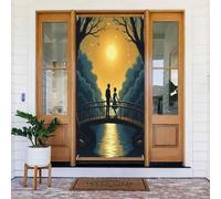 Decorazioni per porte - Stampa classica a ponte n. 51 striscioni per porte primaverili ed estive, per la parte anteriore, per autunno e inverno, sfondo da appendere per esterni e interni, decorazione