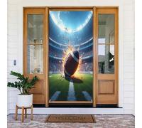 Decorazioni per porte - Stampa classica a tema calcio primaverile estate n. 8 striscioni per porta per davanti, cartello invernale autunnale, sfondo da appendere per esterni e interni, decorazione da