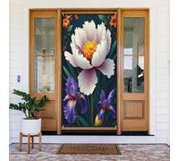 Decorazioni per porte - Stampa classica botanica n. 18 striscioni per porte autunnali e invernali, per la primavera e l'estate, sfondo da appendere per esterni e interni, decorazione da parete, 1,8 x
