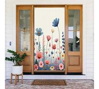 Decorazioni per porte - Stampa classica botanica n. 82 striscioni per porte autunno inverno per davanti, copertura per cartelli primaverili ed estivi, sfondo da appendere per esterni e interni