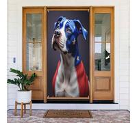 Decorazioni per porte - Stampa classica dello Staffordshire n. 9 striscioni per porte autunnali e invernali, per la primavera e l'estate, sfondo da appendere per esterni e interni, decorazione da