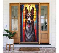 Decorazioni per porte - Stampa classica di Collie n. 32 striscioni per porte autunnali e invernali, per la primavera e l'estate, sfondo da appendere per esterni e interni, decorazione da parete, 1,8 x