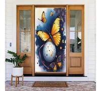 Decorazioni per porte - Stampa classica farfalla miele n. 121 striscione per porta primavera estate per davanti, cartello autunnale invernale da appendere sfondo per esterni e interni decorazione da