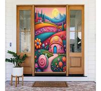 Decorazioni per porte - Stampa colorata a forma di lumaca n. 12 per autunno e inverno, striscioni per porte anteriori, per primavera ed estate, sfondo da appendere per esterni, interni, decorazione da