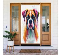 Decorazioni per porte - stampa colorata con boxer n. 8 striscioni per porte autunnali e invernali, per la primavera e l'estate, sfondo da appendere per esterni e interni, decorazione da parete, 1,8 x