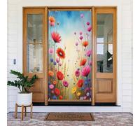Decorazioni per porte - Stampa colorata con prato n. 25 striscioni per porte autunnali e invernali per davanti, per primavera ed estate, sfondo da appendere per esterni e interni, decorazione da