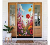 Decorazioni per porte - Stampa colorata con prato n. 27 striscioni per porte autunnali e invernali per davanti, per primavera ed estate, sfondo da appendere per esterni e interni, decorazione da