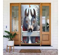Decorazioni per porte - Stampa con asino di classe in stile cartone animato n. 46 striscioni per porte autunnali e invernali, per la primavera e l'estate, sfondo da appendere per esterni e interni