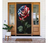 Decorazioni per porte - Stampa con bandiera rosa n. 419 Banner per porta autunnale invernale per davanti, copertura per cartello primaverile estivo da appendere per esterni e interni, decorazione da