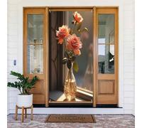 Decorazioni per porte - Stampa con composizione di rose n. 999 striscioni per porte autunnali e invernali, per la primavera e l'estate, sfondo da appendere per esterni, interni, decorazione da parete