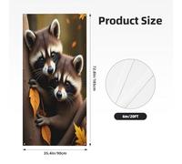 Decorazioni per porte - Stampa con foglie cadute di procione n. 56 striscioni per porte autunnali e invernali, per la primavera, l'estate, da appendere, per esterni e interni, decorazione da parete