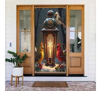 Decorazioni per porte - Stampa con lanterna con uccellino n. 20 striscioni per porte autunnali e invernali, per la primavera, l'estate, da appendere, per esterni e interni, decorazione da parete, 1,8