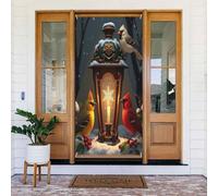 Decorazioni per porte - Stampa con lanterna e uccellino n. 20 striscioni per porte anteriori primaverili ed estive, per autunno e inverno, da appendere, per esterni e interni, 1,8 x 0,9 m