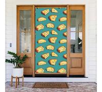 Decorazioni per porte - Stampa di formaggi, striscioni per porte anteriori e autunnali, per interni ed esterni, decorazione da parete, 1,8 x 0,9 m