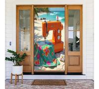 Decorazioni per porte - Stampa floreale n. 606 Autunno Inverno Striscione per porta anteriore, Primavera Estate Segnale Copertura Banner Appeso Sfondo per esterni Interni Eve Decorazione da Parete