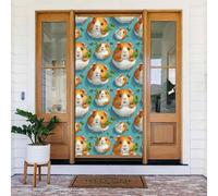 Decorazioni per porte - Stampa Kawaii porcellino d'India Autunno Inverno Striscioni per porta per davanti, Primavera Estate Segnale Copertura Banner Appeso Sfondo per esterni Interni Eve Decorazione