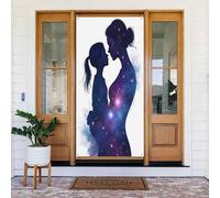 Decorazioni per porte - Stampa madre stella n. 14 banner per porta autunno inverno per davanti, copertura per cartello primaverile estivo da appendere per esterni e interni, decorazione da parete, 1,8