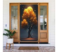 Decorazioni per porte - Stampa minimalista autunnale albero miele n. 50 striscioni per porte primaverili ed estive per davanti, cartello autunnale invernale da appendere per esterni e interni