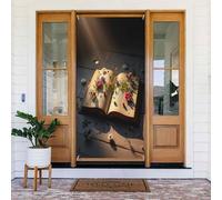 Decorazioni per porte - Stampa moderna botanica n. 124 striscioni per porte autunnali e invernali, per la primavera e l'estate, da appendere, per esterni e interni, 1,8 x 0,9 m