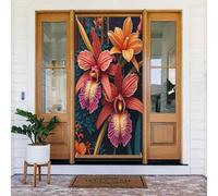 Decorazioni per porte - Stampa moderna botanica n. 80 striscioni per porte autunnali e invernali, per la primavera e l'estate, sfondo da appendere per esterni e interni, decorazione da parete, 1,8 x