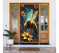 Decorazioni per porte - Stampa moderna con api n. 22 striscioni per porte autunnali e invernali, per la primavera e l'estate, sfondo da appendere per esterni e interni, decorazione da parete per
