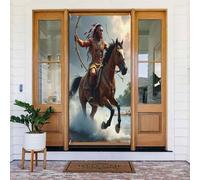 Decorazioni per porte - Stampa moderna con arciere n. 14 striscioni per porte autunnali e invernali, per la primavera e l'estate, sfondo da appendere per esterni e interni, decorazione da parete, 1,8