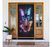 Decorazioni per porte - stampa moderna con farfalla n. 480 striscioni per porte anteriori primaverili ed estive, per autunno e inverno, sfondo da appendere per esterni, interni, decorazione da parete
