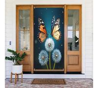 Decorazioni per porte - stampa moderna con farfalla n. 574 striscioni per porte anteriori primaverili ed estive, per autunno e inverno, sfondo da appendere per esterni, interni, decorazione da parete