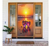 Decorazioni per porte - stampa moderna con farfalla n. 717 striscioni per porte anteriori primaverili ed estive, per autunno e inverno, sfondo da appendere per esterni, interni, decorazione da parete