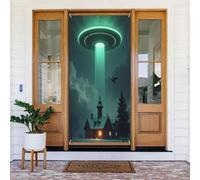 Decorazioni per porte - Stampa notturna fredda n. 50 striscioni per porte autunnali e invernali per davanti, per primavera ed estate, sfondo da appendere per esterni e interni, decorazione da parete