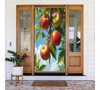 Decorazioni per porte - Stampa realistica con frutta e luce solare n. 36 striscioni per porte autunnali e invernali, per la primavera e l'estate, sfondo da appendere per esterni, interni, decorazione