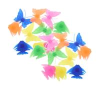 Decorazioni per Raggi Clip Bici Blu 52 Pezzi in Plastica | Installazione Semplice, per Ruote e Giri Serali, Farfalla e Pesce, Visibilità Aumentata, Design Vivace