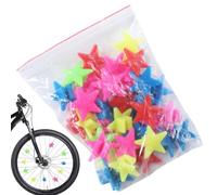 Decorazioni per raggi della ruota della bicicletta, 36 pezzi | Perline decorative per cerchioni per ciclismo su strada, pendolari, touring, equitazione, donne, uomini, bambini, adulti