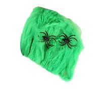 Decorazioni per ragnatele di Halloween, ragnatele di Halloween con 2 ragni finti, decorazione per esterni, ragnatele elastiche colorate per interni, decorazione per la casa infestata per esterni