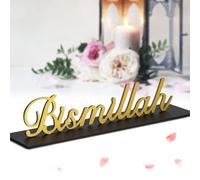 Decorazioni per Ramadan da Tavolo, Decorazioni Eid Mubarak in Legno, Segno di Ramadan Kareem da Tavolo Ornamenti, Ramadan Eid Ornamento, Decorazione Ramadan Kareem per Casa Rotoli di Stoppino Lampada