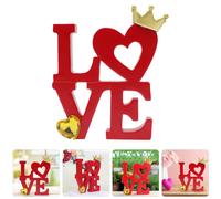 Decorazioni per San d'amore Blocchi di legno Lettera d'amore