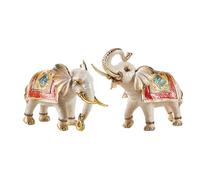 Decorazioni per Statue Coppia di Ornamenti smaltati a Forma di Elefante for la Decorazione del Mobile TV del Soggiorno, Regalo di inaugurazione della casa di Lusso Oggetto di Arredamento per la casa