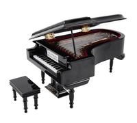 decorazioni per Strumento musicale con mini ornamenti per sedia in miniatura modello di pianoforte a coda decorazione da tavolo artigianale strumento musicale in miniatura adatto per la decorazione de