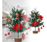Decorazioni per Tavola di Natale Albero di Natale luminoso con luci a stringa, alto 50 cm, decorazione fai da te per interni ed esterni le tue vacanze