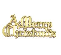 Decorazioni per torta con scritta "A Merry Christmas", 3 pezzi